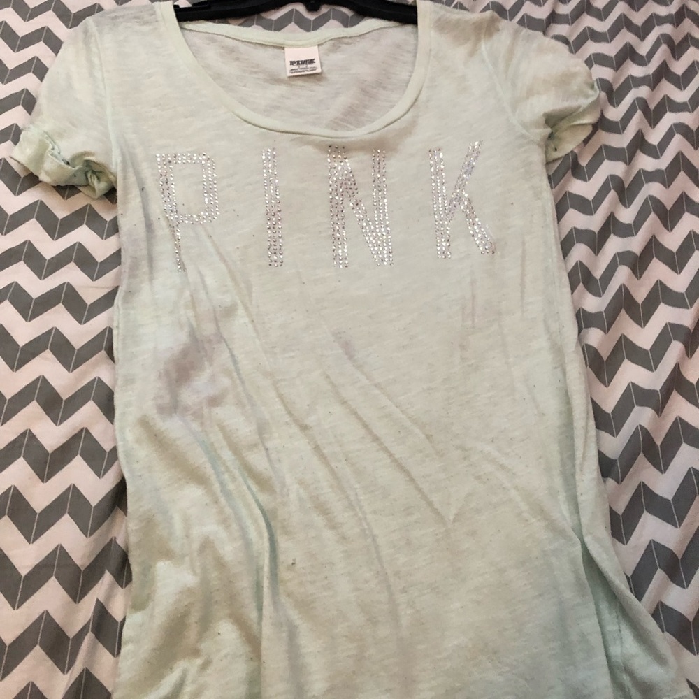 Blue bedazzled shirt